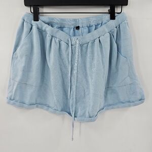 Knit blue shorts pajama comfy lounge xl